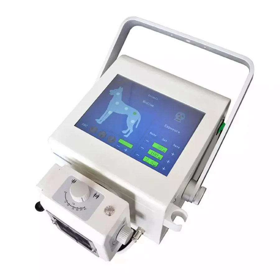 Portable X-ray Equipment Medical Digital Mobile X Ray System with Wireless Flat Panel and Software 4KW 5KW Digital DR vet X ray