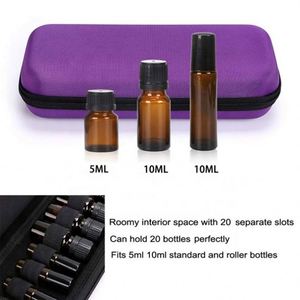 Hard Cover Essential Oil <b>Case</b> Ampoule Pipe Holder Bag Bottles Organizer <b>Case</b> Travel Carrying Perfume Sample Bag with Hand Strap - Product Image 5