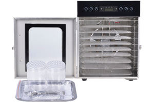 Déshydrateur alimentaire commercial Horus à 8 couches en acier inoxydable, sécheuse industrielle de fruits, sécheuse rotative industrielle pour aliments - Product Image 4