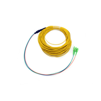 Kualitas tinggi 3-144F pra-diakhiri Fanout serat mikro optik peralatan kuncir FC SC konektor PLC Splitter untuk FTTA ODF POE