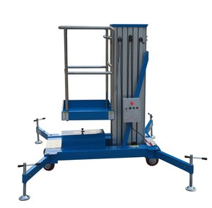 Электрический одномачтовый подъемник MIDE 6M 8M 9M 10M 12M 24M для высотных работ, алюминиевая платформа для подъема персонала - Product Image 2