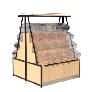 スーパーマーケットアクリルキャンディバーディスプレイラック木製スナックディスプレイラック食料品スナックフードスタンドエレガントで実用的なディスプレイ - Product Image 6