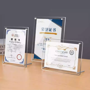 Cadre photo A4 en acrylique, cadre pour licence commerciale, cadre pour certificat d'autorisation en verre organique, cadre d'honneur - Vente en gros usine - Product Image 2