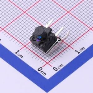 TS-1009-A8B3-D2-T2 Tactile Switch Through hole Switch Single Pole Single Throw Round Button 2.5N Right Angle Insert - Product Image 1