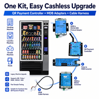 Kit de Adaptación para Máquinas Expendedoras Inteligentes con Pago sin Efectivo, Controlador de Pago por Código QR, Convertidor MDB RS232 485 y Arnés de Cables
