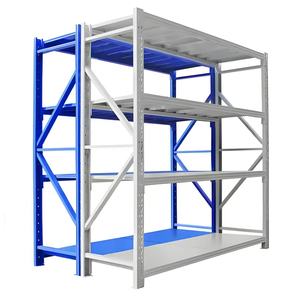 Étagères de garage robustes personnalisées, étagère de rangement à 4 niveaux, étagères empilables en métal sans boulons - Product Image 1