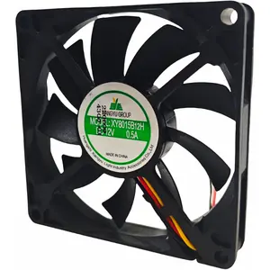 XY 8025B12H0003 DC 12V 80mm dc 12v cooling fan for pc high speed 3000RPM 8025B12H sleeve or ball bearing available