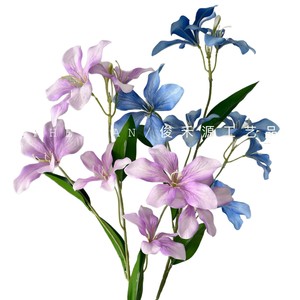 Flor artificial de Bauhinia Junheyuan, rama individual, arreglo floral de seda para decoración de escenarios de recepción - Product Image 5