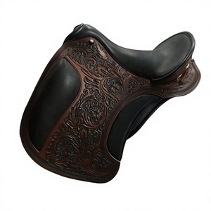 Silla de Montar Inglesa BS International de Calidad Premium, Diseño de Carreras de Caballos Tallado a Mano, Cuero, Madera Sostenible, Absorbente - Product Image 1