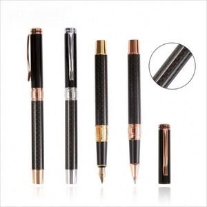 High-quality Carbon Fiber Metal Ballpoint <b>Pen</b> with Logo Luxury Rollerball <b>Pen</b> Fountain <b>Pen</b> Luxury for Corporate Group Purchases - Product Image 3