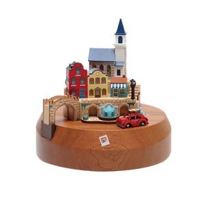 Boîte à musique <span class=keywords><strong>de</strong></span> luxe en bois brut <span class=keywords><strong>de</strong></span> qualité supérieure, fantaisie, créatif, personnalisé, joyeux noël avec <span class=keywords><strong>conte</strong></span> <span class=keywords><strong>de</strong></span> fées, carrousel - Product Image 1