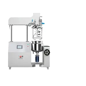 cosmetic making machine Hydraulic lift emulsion, juice, milk products vacuum air mixer