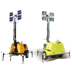 Máy Móc Xây Dựng Di Động Dẫn Ánh Sáng Tháp 5 M 7 M 9 M Trailer Tay Nâng Chiếu Sáng Di Động Tháp Máy Phát Điện Diesel Thiết Lập - Product Image 1