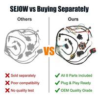 SEJOW Paket Kelistrikan ATV Lengkap 8pcs 50 70 90 110cc Kabel Harness CDI Stator Relay Coil Plug and Play