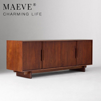 Meuble TV design moderne de luxe en bois massif pour salon, chambre principale, ensemble de meubles de luxe pour hôtel
