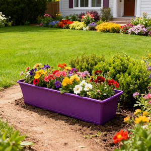0.5 Gallon 27CM Rectangular <strong>Balcony</strong> <strong>Railing</strong> <strong>Planter</strong> <strong>for</strong> Herbs - Product Image 1