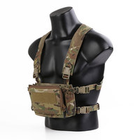 Emersongear Cordura 500D Nylon D3CR Micro Combat Outil Poitrine Modulaire Formation Tactique Équipement Tactique Gilet Sac Poitrine Rig