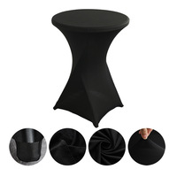 Couvertures de table élastiques en polyester de couleur unie pour hôtels, nappes haut de gamme tissées modernes pour bars à cocktails, vente en gros du fabricant