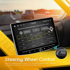 Autoradio Android Podofo 4+64G 1 Din avec écran IPS rotatif de 10,1 pouces, Carplay sans fil, Android Auto, GPS, Wifi, FM, RDS, stéréo simple DIN - Product Image 4