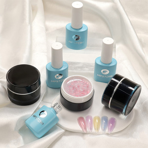Gel de Uñas RuiSen de Marca Privada, Gel Duro Nude Sin TPO para Uñas, Gel Constructor Rosa con Purpurina Sin HEMA, Baja Temperatura, Personalizable - Product Image 1
