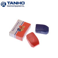 140g/SET Bornes de connexion rapide à vis 2V en laiton plaqué, bornes de batterie de voiture avec couvercle de protection en fer, acier et plastique pour câble