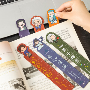 Regla Magnética Creativa de Dibujos Animados de 15 cm, Material Escolar para Estudiantes, Regla Recta Estilo Celebridad - Product Image 2