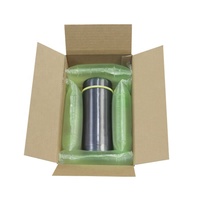Sac à air en film à bulles en forme de gourde avec logo personnalisé, 100 % matériau recyclé
