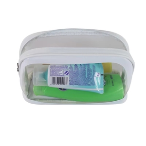 Sac cosmétique d'été en PVC imperméable personnalisé, fabriqué au Vietnam par un fabricant BSCI, transparent, pour voyage, maquillage et cosmétiques, 2025 - Product Image 4