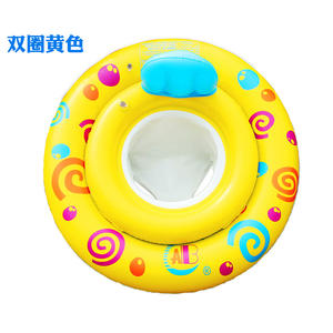 Flotador de natación para bebés Abc con doble tubo y respaldo para juegos acuáticos infantiles - Product Image 1