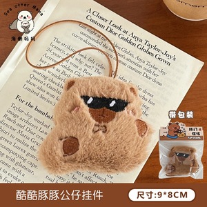Offre Spéciale unisexe Capibara coton porte-clés pendentif lavé Technique avec doublure en maille dessin animé poupée accessoire cadeau - Product Image 6