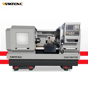 Nuevo Torno CNC caliente CK6136x750 máquina de torno de cama plana CNC de alta precisión con torreta eléctrica