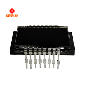 Display LCD a Segmenti Trasmissivi <span class=keywords><strong>Negativi</strong></span> XMCU SML04197 VA, 4 Cifre, 19 Icone, Retroilluminazione Bianca, Pin in Metallo, Visualizzazione Ore 6 - Product Image 3