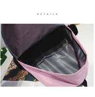 Tas Ransel Sekolah HK Baru 2026 dengan Kanvas Model Terbaru Harga Murah Bahan Poliester Nilon Warna Solid untuk Pelajar Wanita