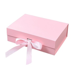 Boîte pliante personnalisée avec logo imprimé, emballage de luxe pour bijoux et soins de la peau, boîte cadeau pliable avec ruban - Product Image 5