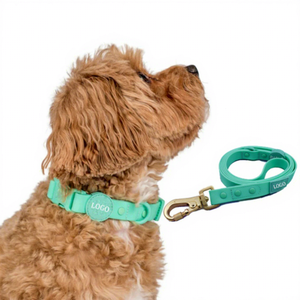 Factory Tactical Modern <b>Dog</b> Collar Quick Release Buckle Adjustable Soft PVC Puppy PET <b>Waterproof</b> Solid Pattern Breakaway Collar - Product Image 2