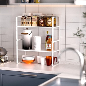 PRIME support extensible pour micro-ondes comptoir ustensiles de <span class=keywords><strong>cuisine</strong></span> vaisselle stockage acier au carbone sur micro-ondes étagère comptoir - Product Image 3