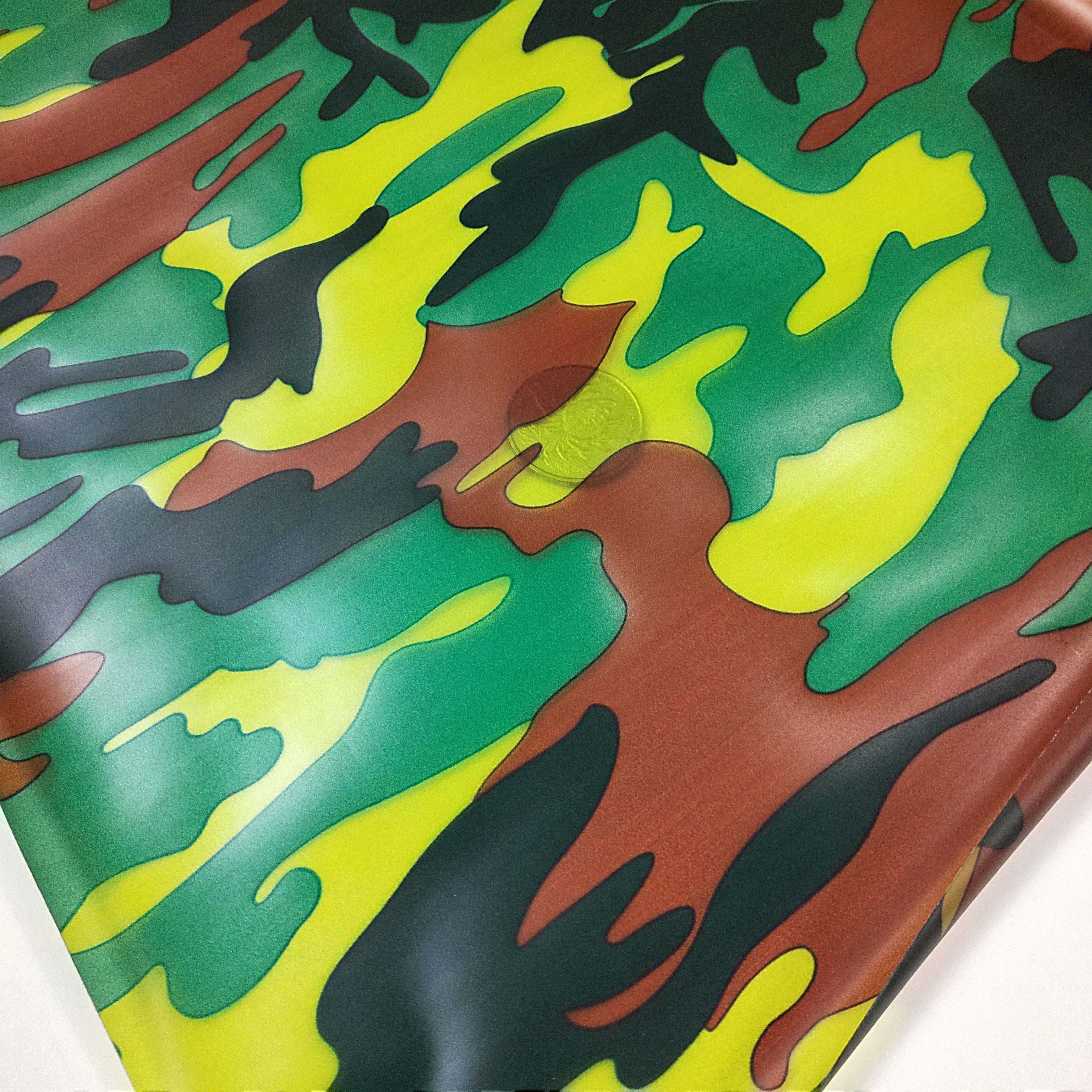 Мода камуфляж ткань печатных ТПУ пленка для обуви сумки плащ материал