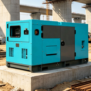 Générateur diesel industriel 30KVA 50KVA, moteur alternateur 4 cylindres, triphasé, petite production d'électricité pour chantier de construction - Product Image 1