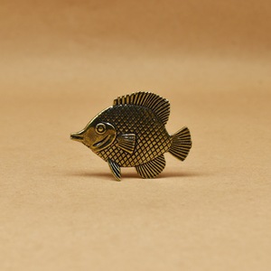 1Pc Đồng Thau Giả Cổ Mềm Cá Tilapia Vàng Cá Rồng Mini Hình Tượng Để Trang Trí Nhà Trà Thú Cưng Đồng Bán Buôn Thủ Công Mỹ Nghệ - Product Image 4