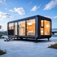 Moderna Casetta Prefabbricata Apple Cabin, Ufficio Pod, Studio da Giardino, Insonorizzata, per Cortile, Casa Portatile Modulare Piccola
