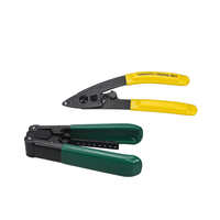 Kit d'outils de fibre optique FTTH pour l'assemblage, le dénudage, le raccordement et la terminaison, avec un compteur de puissance optique, un VFL et un coupe-fibre