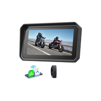 Lecteur multimédia tactile sans fil pour moto de 6 pouces avec Carplay Android Auto, étanche IP67, TPMS en option, OEM d'usine, garantie 1 an