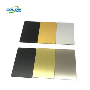 منتجات النقش بالليزر قطع لوحة أسماء فارغة ليزر طباعة مخصصة الفولاذ المقاوم للصدأ بطاقة الأعمال المعدنية السوداء شخصية - Product Image 1