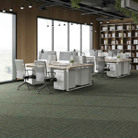 Modern Ev ve Ofis İçin 50x50cm Polipropilen Döngülü Havlı Yastıklı Halı Karoları-6mm Kalınlığında Ticari Kullanım