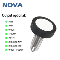 Sensor de Distancia Ultrasónico de Alta Precisión NOVA 6-m, Rango de Medición de 6 m, NPN/PNP/0-10V/4-20mA/RS485