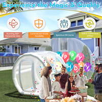 Tente à Bulles Gonflable PVC Clair Igloo Dôme Tente En Plein Air Fête De Mariage Commercial Gonflable Maison à Bulles pour Enfants et Adultes
