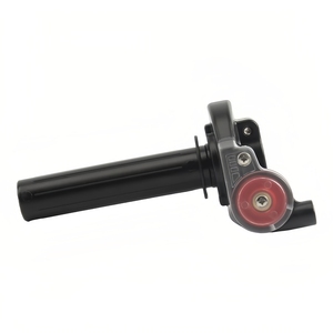 Poignées de moto universelles de 22mm CNC en aluminium pour guidon de moto poignée de torsion d'accélérateur pour Pit Bikes ATV accessoires - Product Image 4