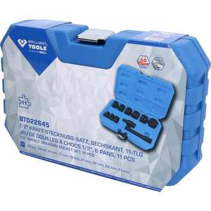 BRILLIANT TOOLS - BT022645 Jeu de douilles hexagonales à impact court de 1/2 ''(11 pièces) -EAN 4042146870174 IMPACT SOCKETS ET ACCESSOIRES - Product Image 4