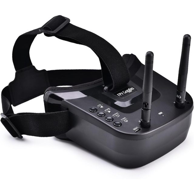 5.8G FPV Goggles with 3 Inch Screen Antennas 40CH Built-in Battery Video Headset Analog FPV Camera Transmitter for RC Drones