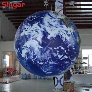 2m PVC sealed air gonfiabile terra globo aerostato di pubblicità - Product Image 4